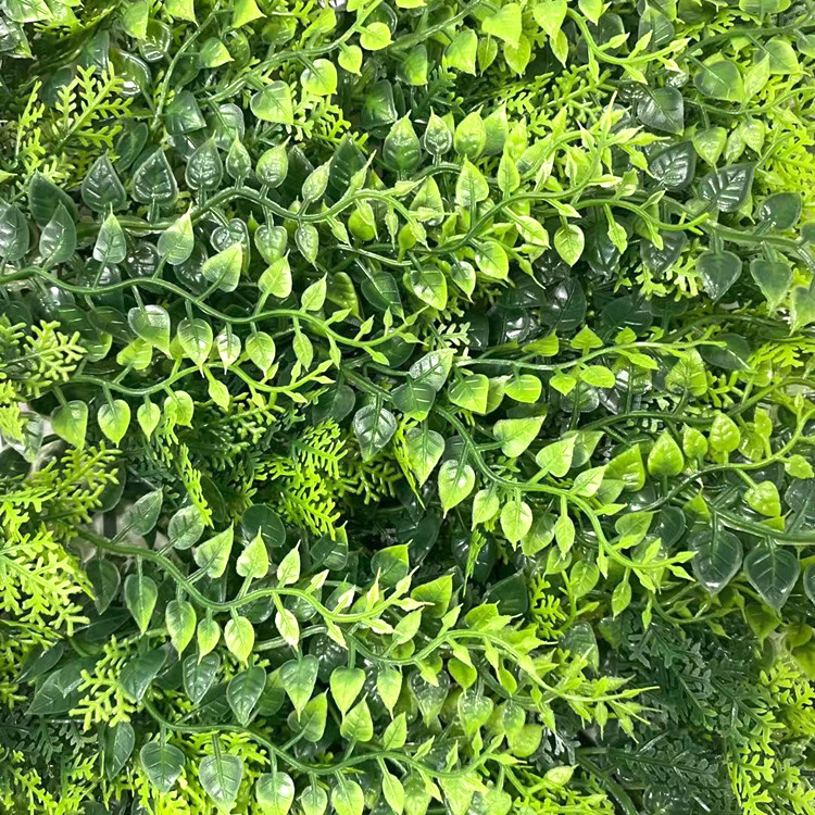 Jardín vertical artificial de la decoración plástica del follaje para la pared verde al aire libre