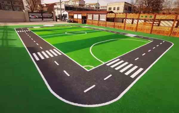 Césped deportivo de fútbol bicolor de 50 mm para campo de deportes al aire libre de golf 