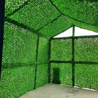 Valla de hierba de plástico de pared verde anti UV para decoración de jardín